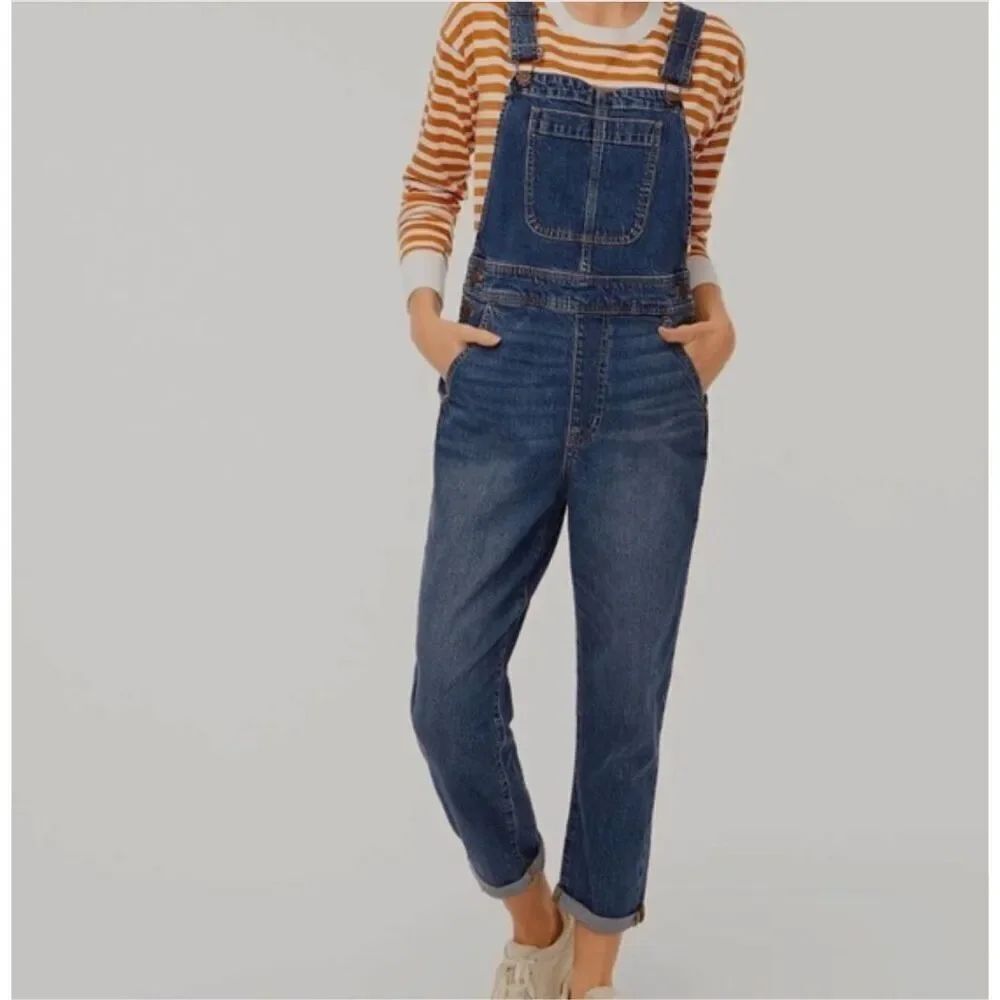 J. Crew Classic denim blue overalls M adjustable straps